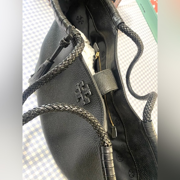 TORY BURCH XL IMPERIAL BLACK RAYLOR TOTE - Picture 7 of 16